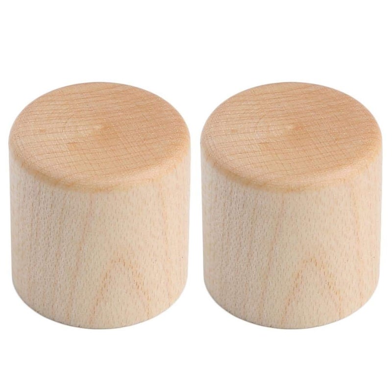 KAISH 2-Pack Wood Knobs - Tele Style Flat Top Dome Knobs for Guitar & Bass - Image 1